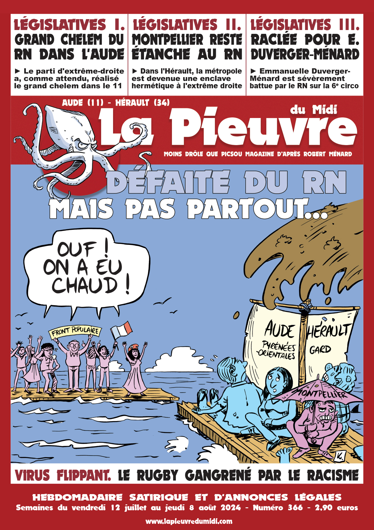 N° 366 du vendredi 12 juillet au jeudi 8 août 2024