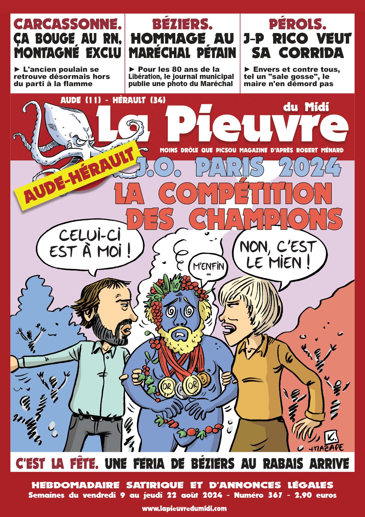 N° 367 du vendredi 09 au jeudi 22 août 2024