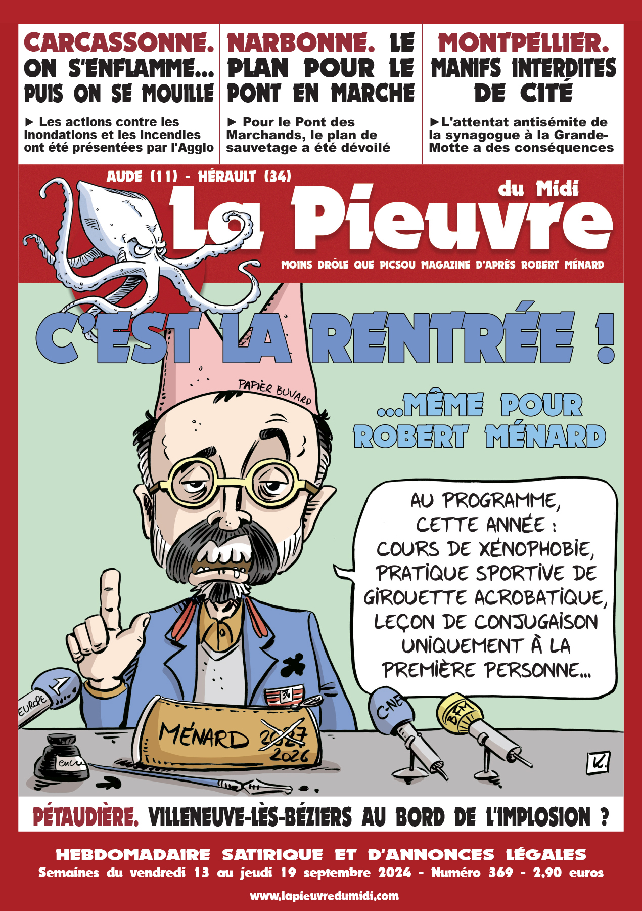 N° 369 du vendredi 13 septembre au jeudi 19 septembre 2024