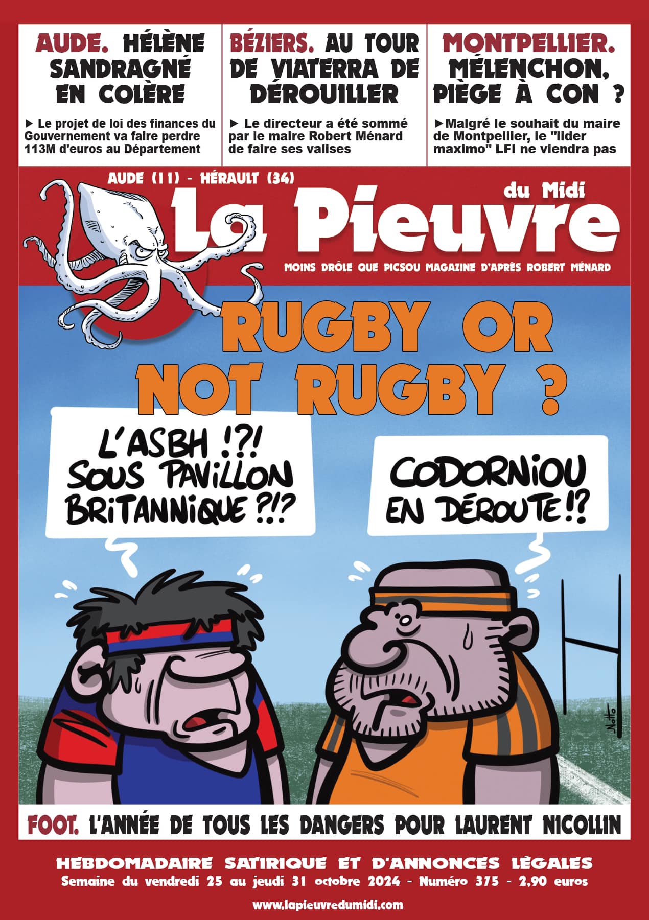 N° 375 du vendredi 26 au jeudi 31 octobre 2024