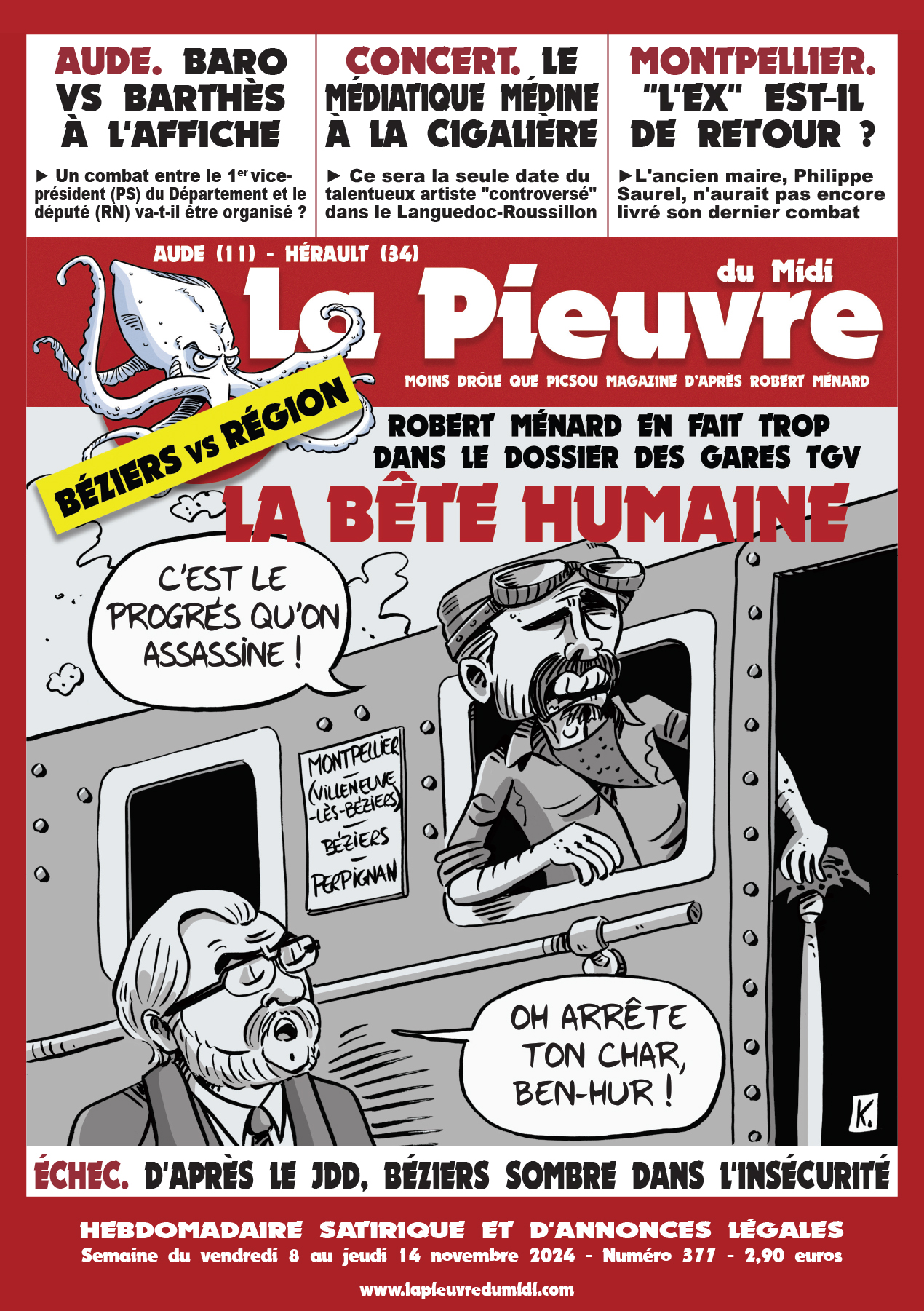 N° 377 du vendredi 8 au jeudi 14 novembre 2024