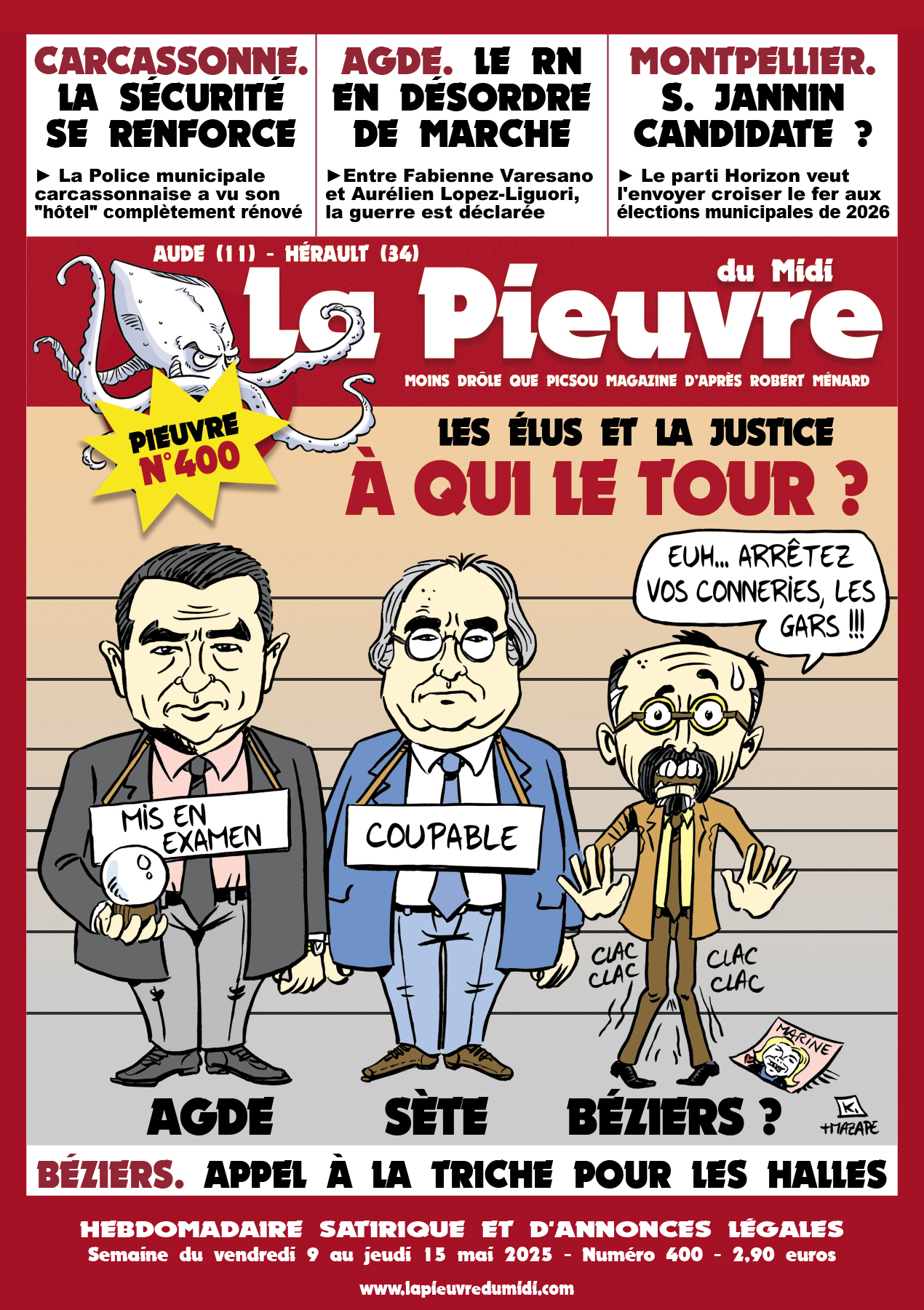 N° 400 du vendredi 9 au jeudi 15 mai 2025