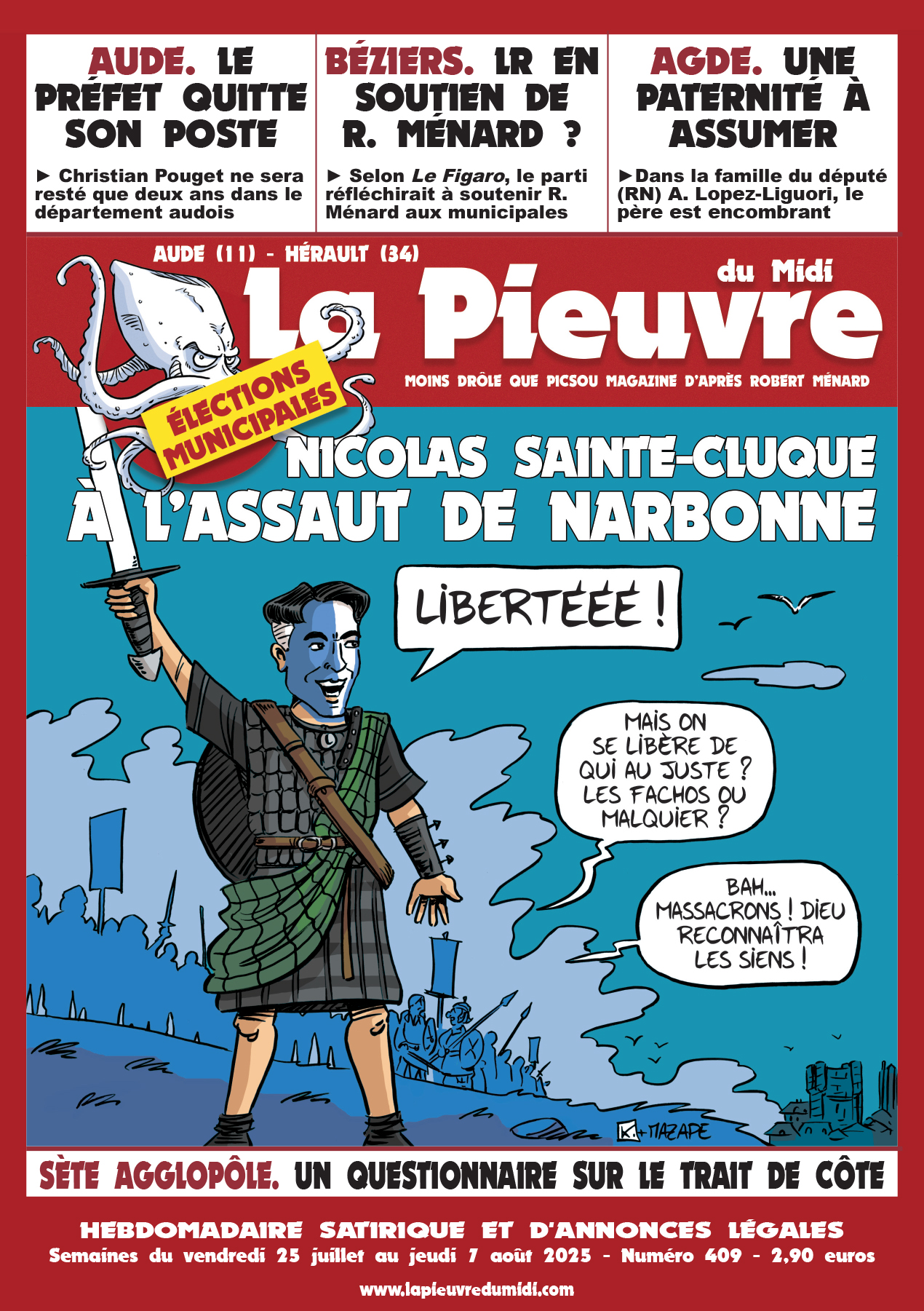 N° 409 du vendredi 25 juillet au jeudi 07 août 2025