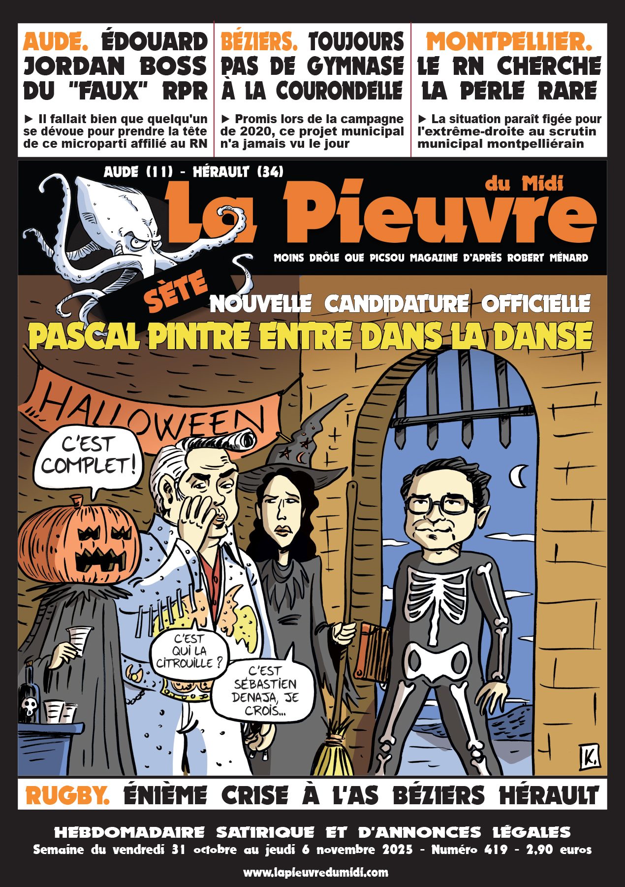 N° 419 du vendredi 31 octobre au jeudi 6 novembre 2025