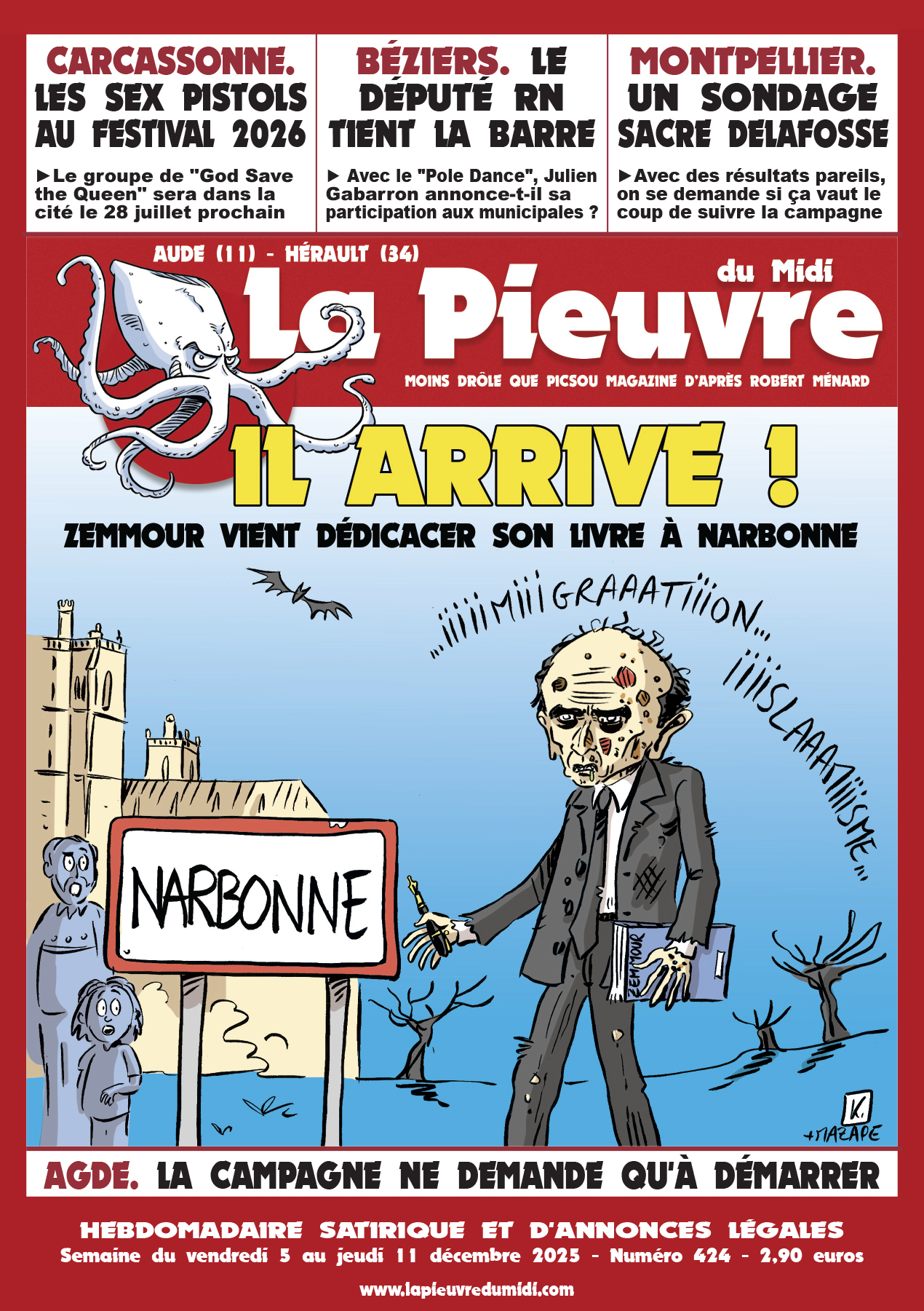 N° 424 du vendredi 05 au jeudi 11 décembre 2025