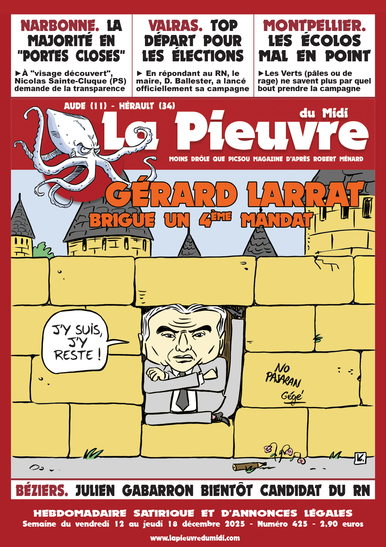 N° 425 du vendredi 12 au jeudi 18 décembre 2025